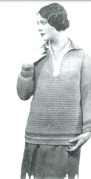 Full Download #0614 CHADWICK SWEATER VINTAGE CROCHET PATTERN - Princess of Patterns file in ePub