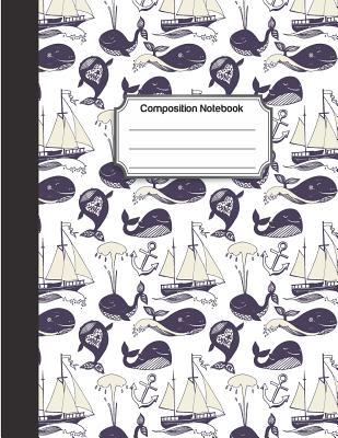 Read Online Composition Notebook: Blue Cute Whale Drawing Pattern: College Ruled School Notebooks, Composition Notebook, Subject Daily Journal Notebook: 120 Lined Pages (Large, 8.5 X 11 In.) -  | ePub