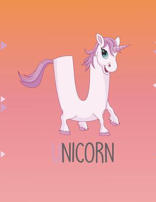 Read Unicorn: Pink Unicorn on Orange Cover (8.5 X 11) Inches 110 Pages, Blank Unlined Paper for Sketching, Drawing, Whiting, Journaling & Doodling - Dim Ple file in PDF