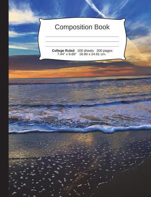 Download Beach Composition Notebook, College Ruled: Composition Book, Lined Student Writing Journal, Exercise Book, 200 Pages, 7.44 X 9.69 -  | ePub