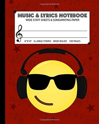Full Download Music & Lyrics Notebook: Dual Wide Staff Manuscript Sheets & Wide Ruled/Lined Songwriting Paper Journal For Kids & Teens (8x10 - 50 Sheets/100 Pages) Red Cover - Trant Music Books | ePub