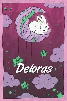 Read Deloras: personalized notebook sleeping bunny on the moon with stars softcover 120 pages blank useful as notebook, dream diary, scrapbook, journal or gift idea - Jenny Illus | ePub