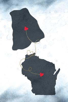 Download Rhode Island & Wisconsin: Long Distance Out of State Notebook - Blank Lines -  | ePub