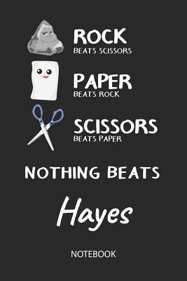 Read Online Nothing Beats Hayes - Notebook: Rock Paper Scissors Game Pun - Blank Ruled Kawaii Personalized & Customized Name Notebook Journal Boys & Men. Cute Desk Accessories & Kindergarten Writing Practise, Back To School Supplies, Birthday & Christmas Gift. - Rockpaperscissors Publishing | ePub