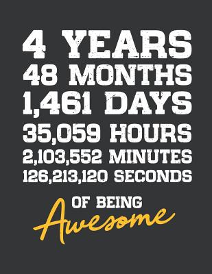 Read Notebook: 4th Birthday 4 Years Old Being Awesome Anniversary Journal & Doodle Diary; 120 White Paper Numbered Plain Pages for Writing and Drawing - 8.5x11 in. - Birthday Design Publishing Co file in ePub