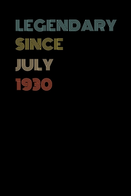 Download Legendary Since July 1930 - Birthday Gift For 89 Year Old Men and Women Born in July 1930: Blank Lined Retro Journal Notebook, Diary, Vintage Planner - Clayka Publishing file in PDF