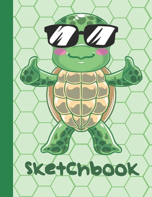 Full Download Sketchbook: Cute Blank Notebook for Sketching and Picture Space with Funny Sea Turtle, Unlined Paper Book for Drawing, Journaling and Doodling, Perfect for Creative Kids - Pretty Colorful Press | PDF